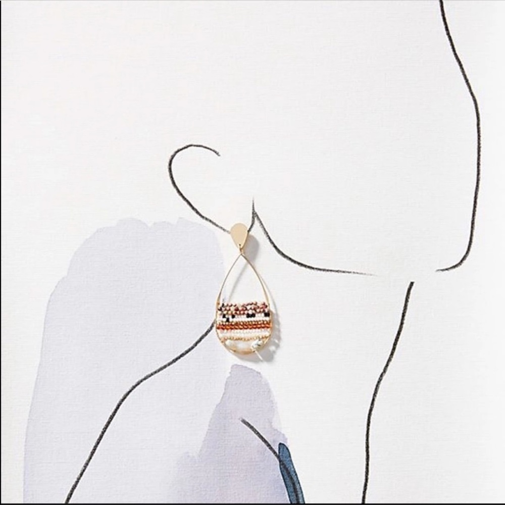 New! Anthro Julien Hoop Earrings - Picture 2 of 6